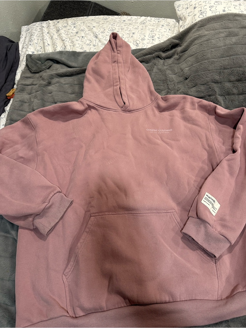 Comfort Clothing Dusty Rose Pullover Hoodie